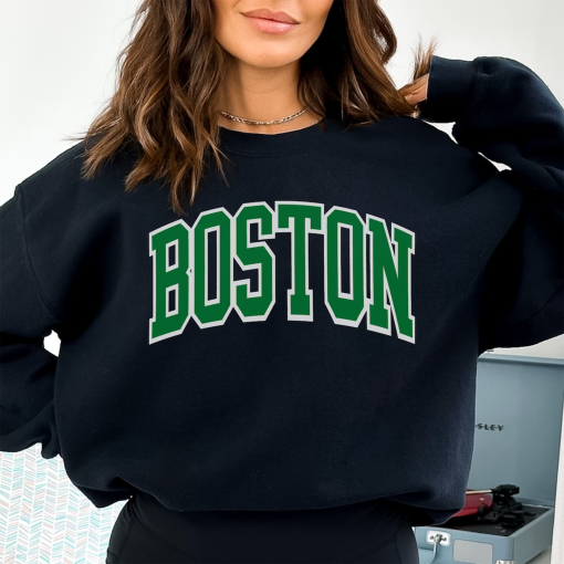 Boston Basketball Sweatshirt Celtics Shirt Boston Basketball Crewneck Retro Vintage Celtics Shirt Boston Hometown Pride Celtics gift Apparel