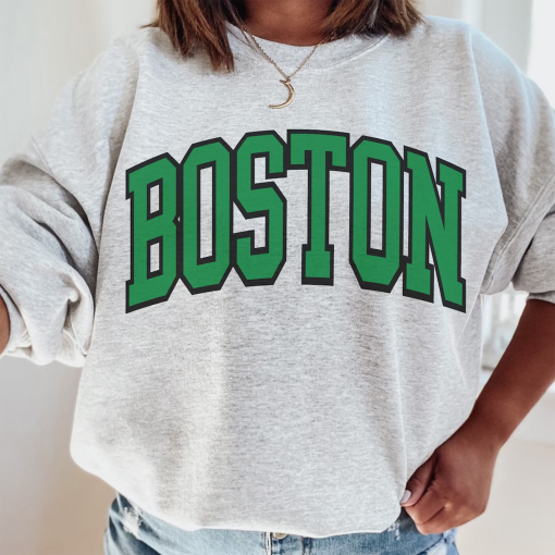 Boston Basketball Sweatshirt Celtics Shirt Boston Basketball Crewneck Retro Vintage Celtics Shirt Boston Hometown Pride Celtics gift Apparel