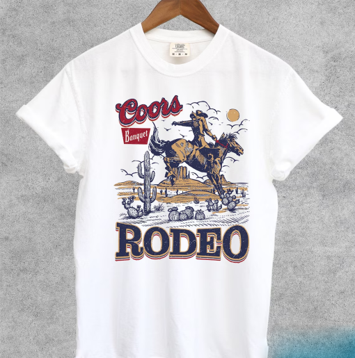 Coors Cowboy Vintage Shirt, Western Shirt, Graphic Tees, Retro Rodeo Shirt, Comfort Colors Graphic Cowboy Tee, Wester Coors Gift