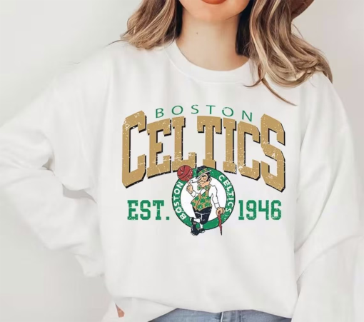 Vintage Boston Basketball Sweatshirt, 90s Boston Basketball Sweatshirt, Boston 90s Logo Shirt, Vintage Boston Shirt, Crewneck Shirt