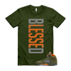 5 Olive Army Solar Orange Black Retro T Shirt Match PC