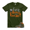 5 Olive Army Solar Orange Black Retro T Shirt Match 100