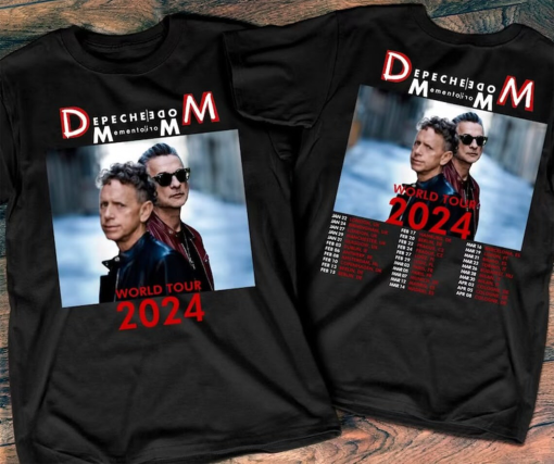 Depeche Mode Tour 2024 T-Shirt, 2024 Depeche Mode Memento Mori World Tour T-Shirt, Memento Mori World Tour 2024 Shirt, Rock Tour Tee Shirt