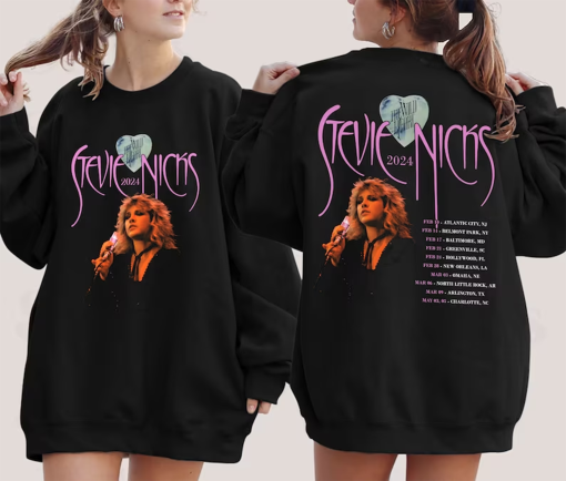 Stevie Nicks 2024 Live In Concert T-Shirt, Vintage Stevie Nicks Shirt Fan Gifts, Stevie Nicks 2024 Tour Shirt, Stevie Nicks Concert Merch