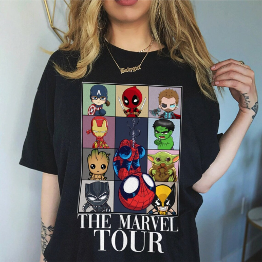 Marvel Movie Tour Shirt shirt, Midnights shirt, Avenger Shirt , Birthday Boy, Birthday Girl Tee, Baby Yoda, Instant Download