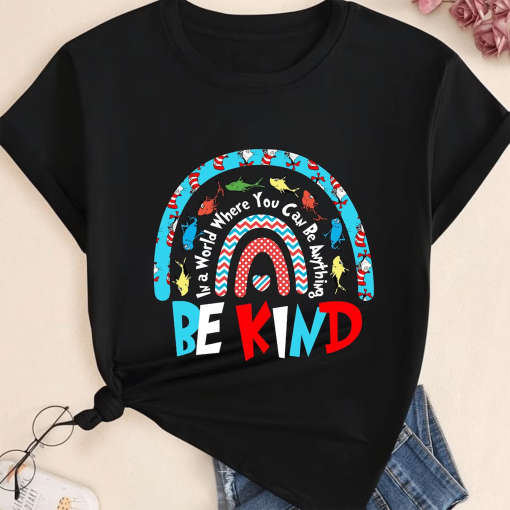 Read Across America T-shirt, Be Kind, Reading Day Tee, 100 Days School Shirt, Reading Day Youth Sweatshirt, Teacher Life, Cat in the hat