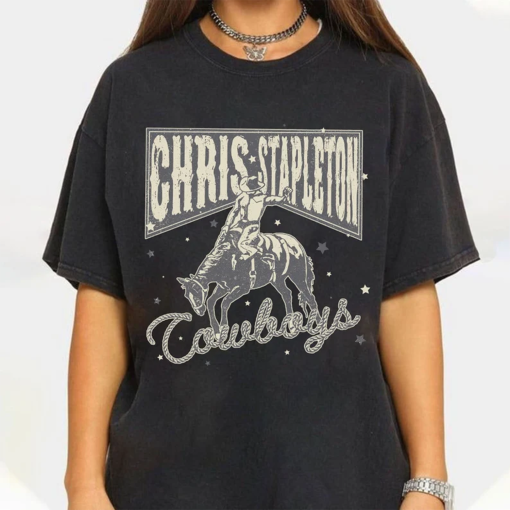 Chris Stapleton Cowboy T-Shirt, Chris Stapleton Boho Style Shirt, Country Music Shirt, Chris Stapleton 2024 Tour Shirt, Western Tee