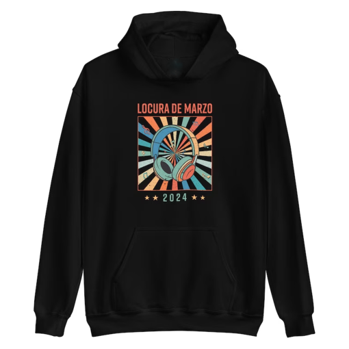 Locura De Marzo 2024 – Unisex Hoodie with Songs On The Back