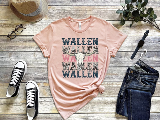 Wallen Shirt, Wallen Bullhead Shirt, Wallen T-Shirt, Wallen Westerns gift, Wallen Western T-Shirt, Cowboy Wallen Shirt