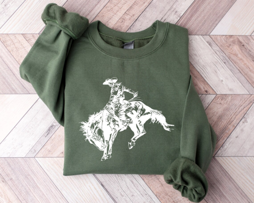 Cowboys Western Sweatshirt, American Western Graphic Crewneck, Rodeo Gift Shirt, Country Sweatshirt, Western Hoodie, Holiday Sweater