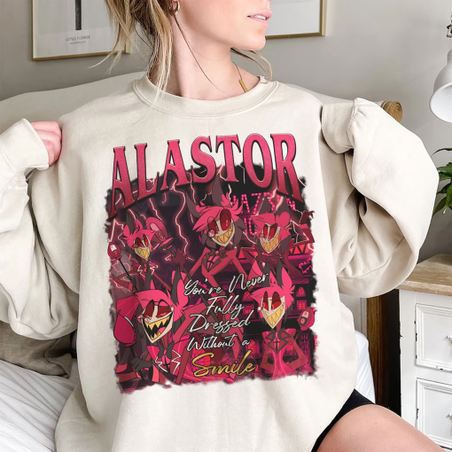 Alastor Hazbin Hotel Shirt, Hazbin Hotel Fan Shirt, Hazbin Hotel Movie Shirt, Alastor Unisex T-shirt Sweatshirt Hoodie