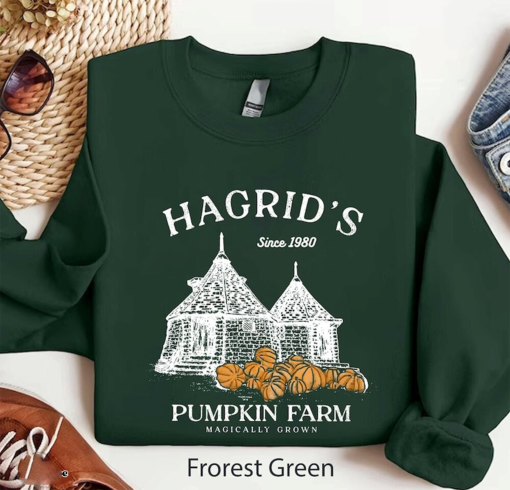 Magical Harry Potter Hagrid’s Pumpkin Patch Sweatshirt, Pumpkin Patch Shirt, Fall Sweatshirt, HP Fan Gift