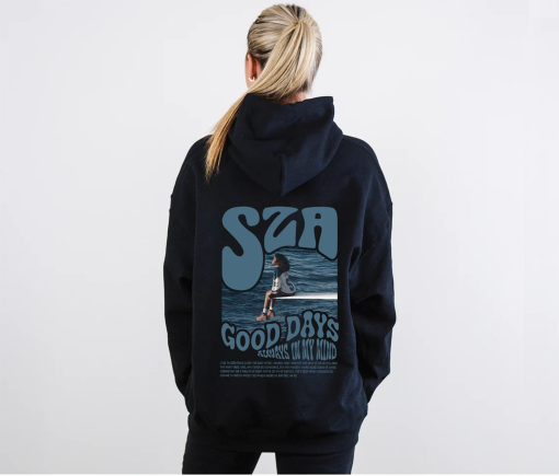 SZA ,Hoodie, SZA Hoodie, Good Days, sza Merch, SZA sos Tour, sza Album Hoodie, sza Graphic Tee, Street Wear Hoodie, Design on Back, sza ,A1