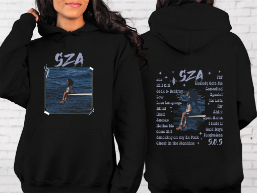 Retro Sza SOS Album Hoodie, 90s Rap Music Sweatshirt, Music Lover Sweatshirt, Sza SOS Sweatshirt, Sza Sweatshirt, Vintage Y2K Sweatshirt