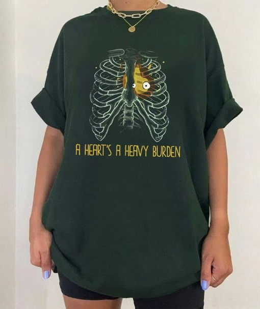 A Heart’s A Heavy Burden T-shirt | Sophie Hatter Quote | Miyazaki Shirt | Anime Shirt | Howls Castle Shirt | Anime