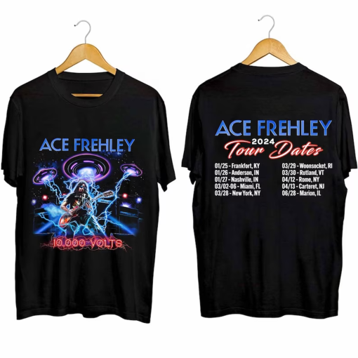 Ace Frehley’s 2024 Tour Shirt, Ace Frehley Fan Shirt, Ace Frehley 2024 Concert Shirt