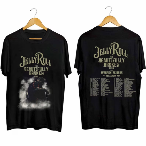 Jelly Roll The Beautifully Broken Tour 2024 Shirt, Jelly Roll Fan Shirt, Jelly Roll 2024 Concert Shirt, The Beautifully Broken 2024 Tee