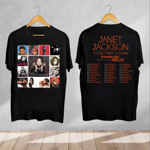 Vintage Janet Jackson Together Again Tour 2024 T-Shirt, Janet Jackson Tour Shirt, Janet Jackson Shirt Fan Gifts, Janet Jackson Concert Shirt