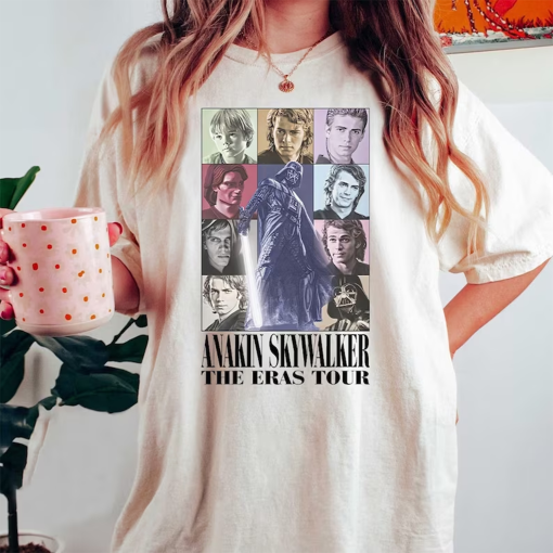 Anakin Skywalker Eras Tour Shirt, Star Wars Anakin Skywalker Fan Gift Eras Shirt, Skywalker Merch, Star Wars Character for Gift Merch Tee