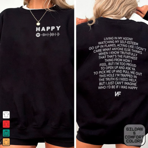 NF Shirt, Nf Happy Shirt, NF Rapper Music Shirt, NF Hope Tour 2024 Shirt, 2024 Concert Shirt, Gift for Fan