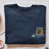 Custom Embroidered Soccer Mama Sweatshirt With Number On Sleeve, Soccer Mom Sweatshirt, Soccer Sweatshirt, Embroidered Sweatshirt