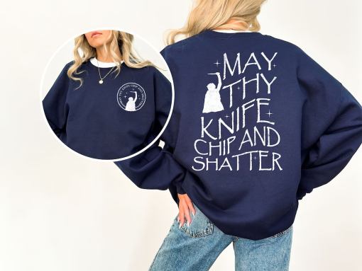 Dune Knife Chip and Shatter Sweatshirt – Dune Arrakis Sweater, Dune Fan Gift, Dune Inspired Clothing, Dune Book Hoodie, Dune Slogan Shirt