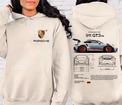 Porsche 911 GT3 RS Aesthetic Tshirt, Porsche 911 GT3 RS 2 side Tshirt, Porsche sweatshirt, hoodie