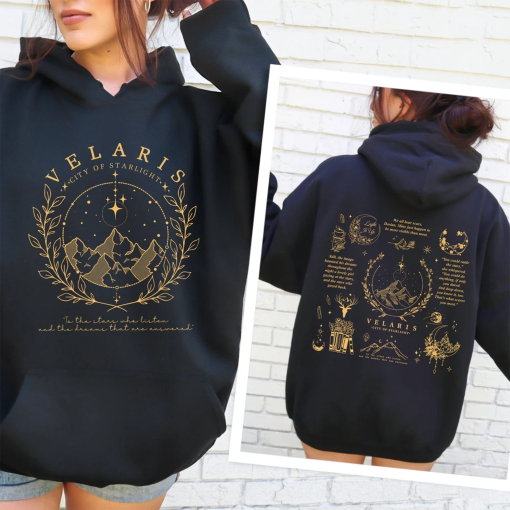 Velaris Hoodie, The Night Court, A court of Thorns and Roses, City of Starlight, SJM Merch, ACOTAR Hoodie, BookLover Gift