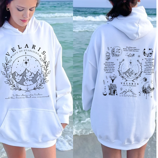 Velaris Hoodie, The Night Court, A court of Thorns and Roses, City of Starlight, SJM Merch, ACOTAR Hoodie, BookLover Gift