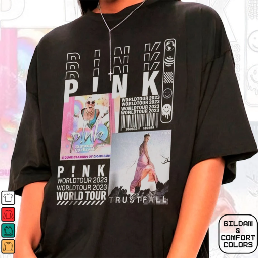 Vintage Pink Singer Trustfall Album Shirt, 2024 Pink Tour Shirt, Music Tour 2024 Shirt, Concert 2024 P!nk shirt, Pink Fan Gift 19124VLRM-25