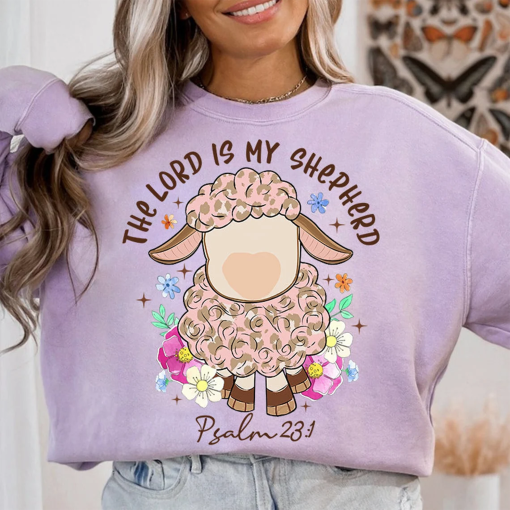 The Lord is my Shepherd shirt, Easter Sublimation shirt, Lord’s Prayer, shirt for Easter, Christian shirt, Christian Easter shirt, Religious shirt