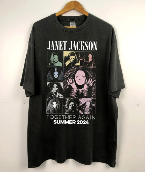 Classic 90s Janet Jackson Together Again Music Tour 2024 Shirt, Singer Janet Jackson Tee, Janet Jackson Concert Tee, Janet Fan Gifts Shirt