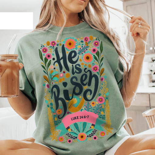 Risen – Resurrection Sunday, Easter Christian shirt, Sublimation Designs, Popular Christian shirt Files for Sublimation, Jesus Designs