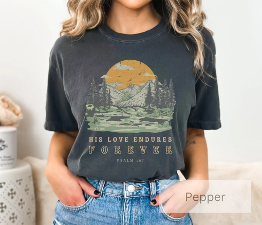 Scripture Tee for Women Christian T-Shirt Vintage Comfort Colors Shirt Jesus Tee Bible Verse Shirt Religious Clothing Gift