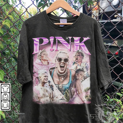 Vintage 90s Graphic Style P!nk 2024 V2 T-shirt, P!nk Music Shirt, P!nk Trustfall World Tour Album 2024 Graphic Tee Unisex T-shirt