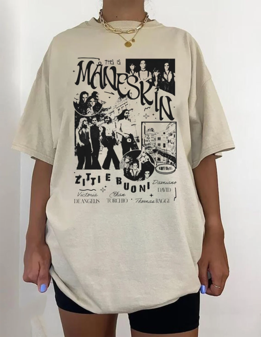 Vintage Maneskin Louds Kids Gets Louder Tour 2022-2023 T-Shirt, Måneskin Rock Band T-Shirt, Italian Music Band Shirt, Rock n roll Tee