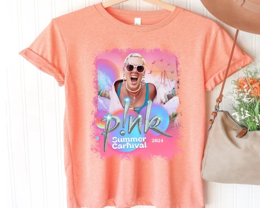 Pink Summer Carnival Tour T-Shirt, P!nk Carnival Tour Shirt, Pink Carnival Trust Fall Album Sweatshirt, P!nk Singer Tee, Pink Concert Shirt