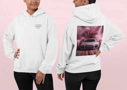 Audi R8 Hoodie, Audi Hoodie, Pink R8 Hoodie, Gift for him,Gift for Boyfriend, Audi Sweatshirt, Audi T-Shirt, Audi Crew, Car Hoodie, Audi Fan