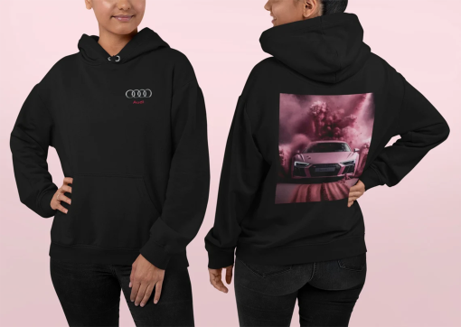 Audi R8 Hoodie, Audi Hoodie, Pink R8 Hoodie, Gift for him,Gift for Boyfriend, Audi Sweatshirt, Audi T-Shirt, Audi Crew, Car Hoodie, Audi Fan