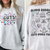 T-Shirt Olivia Rodrigo GUTS Tour 2024 Music Artist Graphic Tee