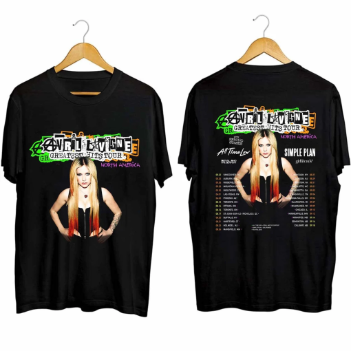 Avril Lavigne 2024 Tour Shirt, Avril Lavigne Fan Sweatshirt, Avril Lavigne 2024 Greatest Hits Tour Hoodie, Avril Lavigne Concert tee