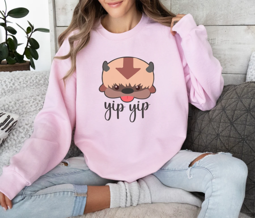 Anime sweatshirt, yip yip sweatshirt, Funny Air Flying Bison Shirt, ATLAB, Air Tribe,Sky Bison sweatshirt