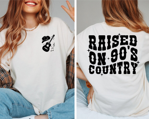 Raised on 90s Country,Nashville Music shirt,Retro Country Shirt Concert Shirt, Western Shirt,Music shirt, Cowgirl Shirt,Country Music Shirt,