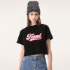 Trendy Crop Top tee 100% cotton, Black Comfort Colors Vintage Shirt minimalistic T Shirt, Y2K t-shirt Streetwear shirt, Crewneck vintage