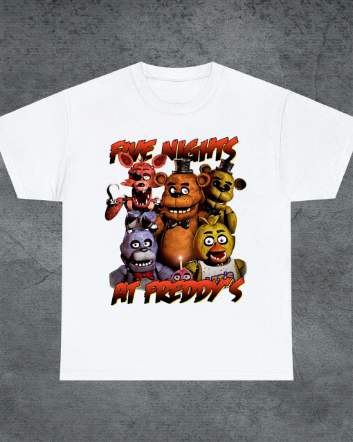 Five Nights at Freddy’s Shirt – Exclusive Oversized Bootleg Tee – Perfect Gift for Women and Men