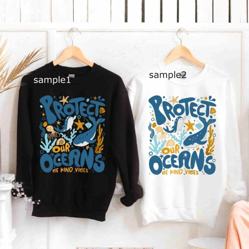 Protect Our Oceans Hoodie, Respect The Locals Sweatshirt, Save The Ocean Sweatshirt, Beach Sweatshirt, Coconut Girl Aesthetic Sweatshirt