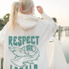 Respect The Locals | Great white Shark Sweatshirt | Save The Local Sharks Hoodie | Shark Lover | Ocean Conservation Hoodie | Surf Sweatshirt