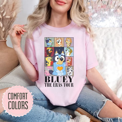 Bluey Eras Tour Shirt | Midnights Bluey Tee | Bluey The Eras Tour T-Shirt | Family-Themed Bluey Birthday Shirt | Fun Kids’