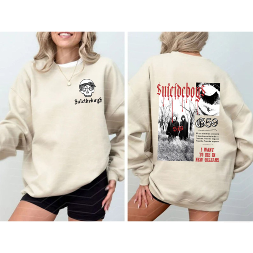 Suicideboys Unisex Sweatshirt, I Want To Die In New Orleans, Ruby Da Cherry Pullover, Scrim Sweatshirt, Grey Day Tour, Suicide Boys Merch g59