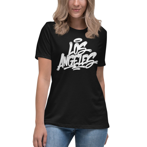 Ladies Los Angeles T-shirt – Graffiti, Handstyle, Vintage L.A., Los Angeles Gift, Womens Tee, Girls Shirt, Made in LA, LA Native, Sports